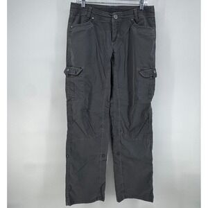 KUHL Legendary Pants Women's Sz 10 Reg BLUE Cargo Hiking Convertible 33x31